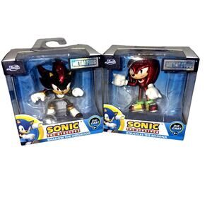 Jada Toys Metal Figs Set of 2 NIB Sealed Die Cast Figures Shadow and Knuckles